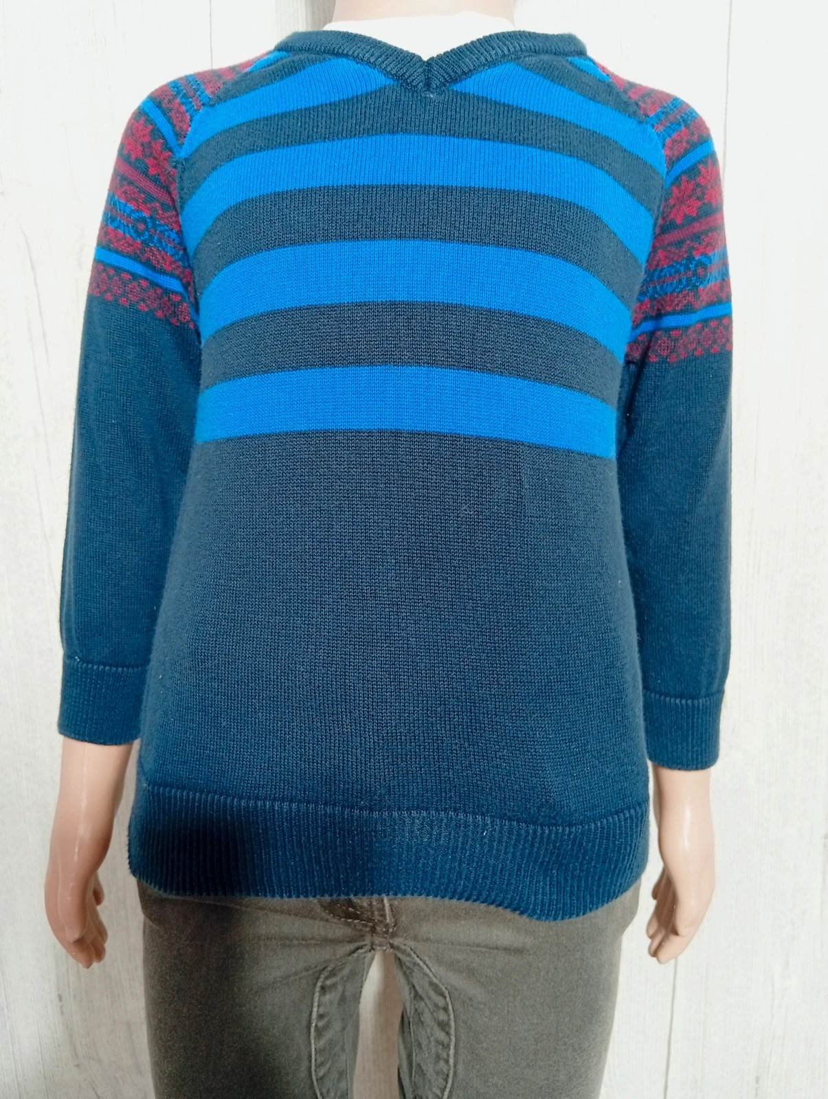 Pull manche longue garçon - taille 2/3 ans (98 cm) - Rebel - couleur marine et bleu – Rebel – taille 3 ans / 98 cm 3