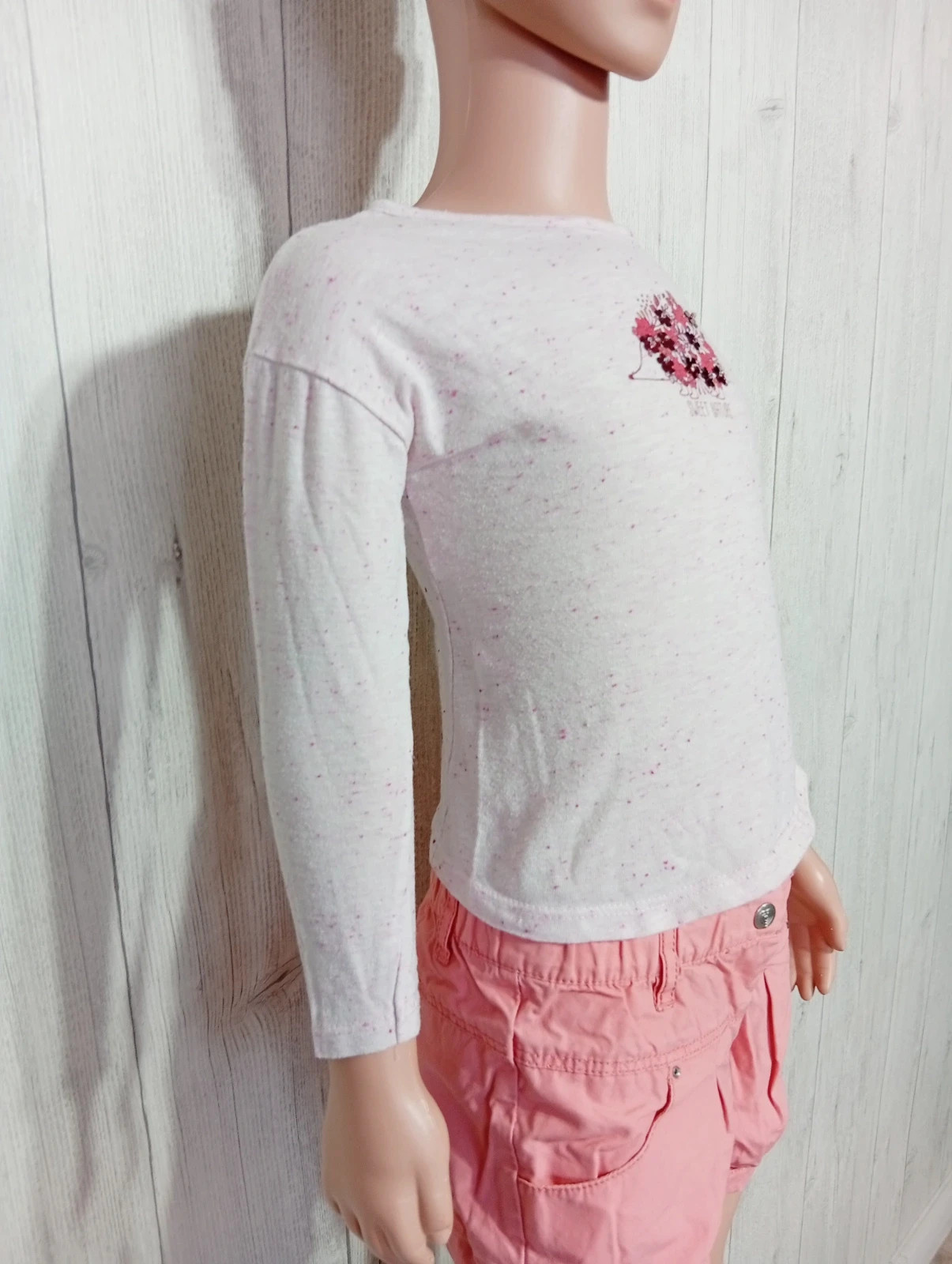 T-shirt manche longue fille - taille 3 ans (95/101 cm) - inextenso- couleur rose – In Extenso – taille 3 ans / 98 cm 3