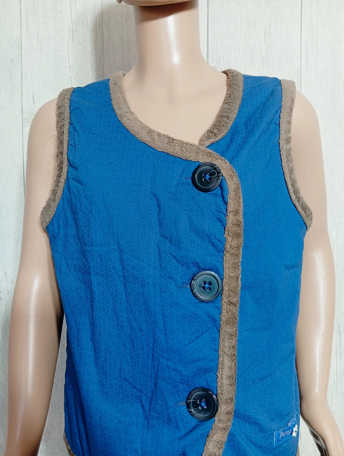 Veste sans manche fille - taille 10 ans - Sergent major - couleur bleu et marron – Sergent Major – taille 10 ans / 140 cm 2