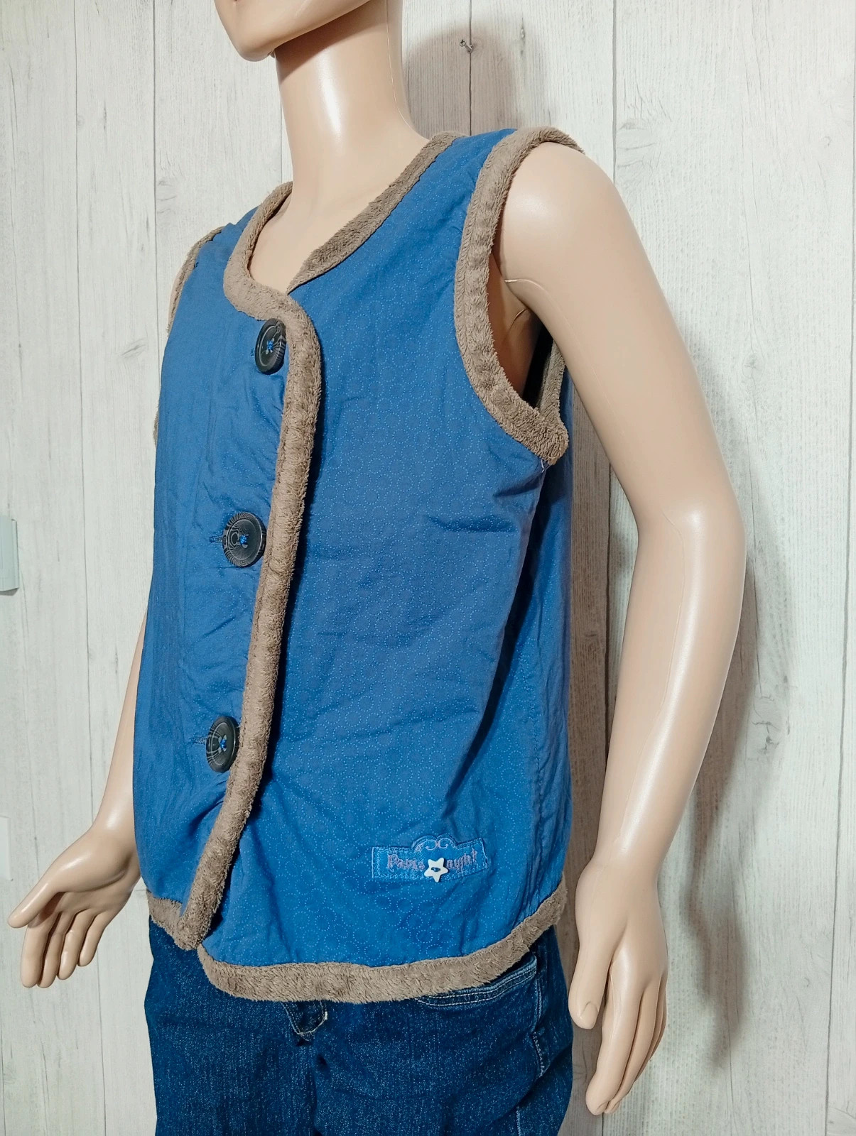 Veste sans manche fille - taille 10 ans - Sergent major - couleur bleu et marron – Sergent Major – taille 10 ans / 140 cm 5