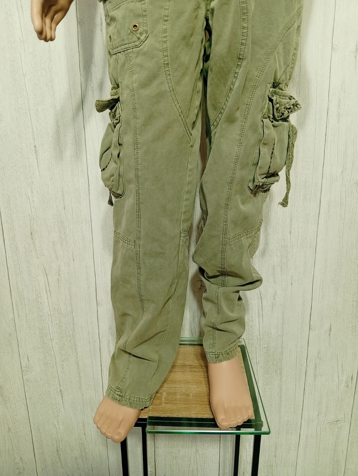 Pantalon fille - taille 10 ans - winksblue - couleur kaki – Winksblue – taille 10 ans / 140 cm 3