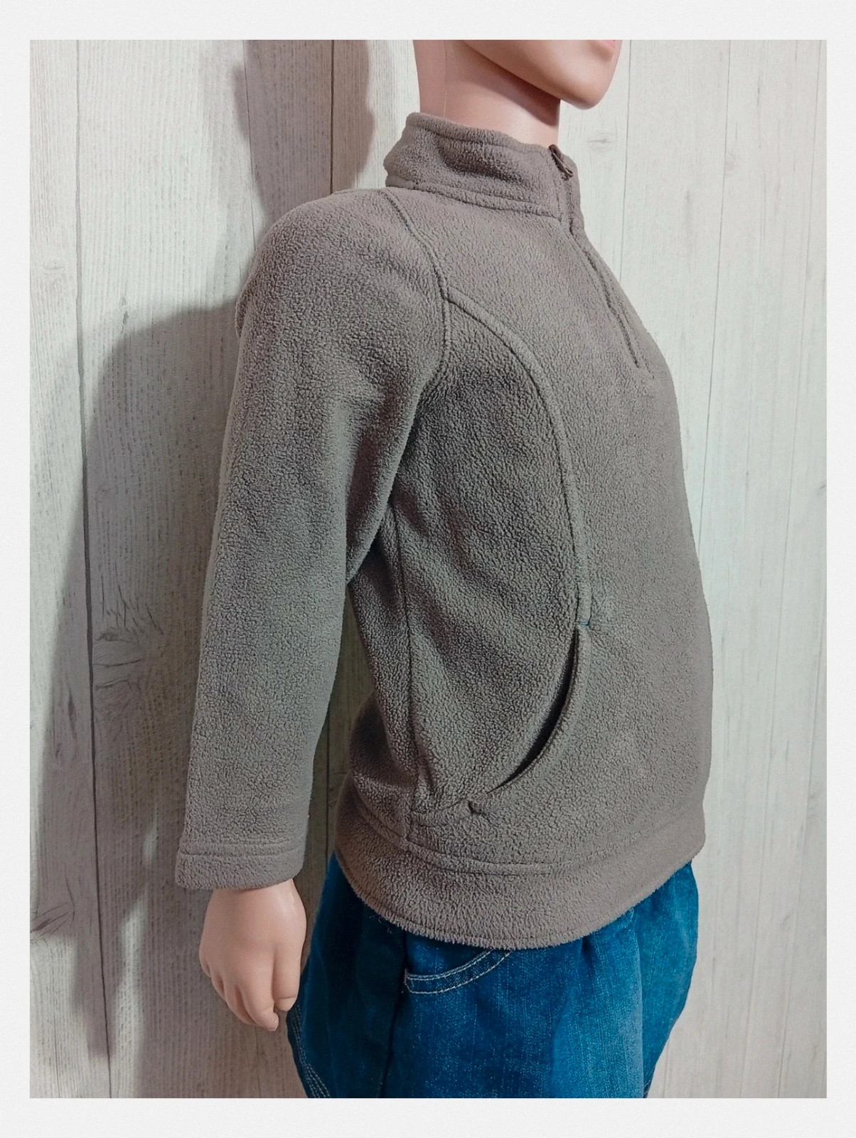 Pull polaire NKY pour fille - couleur gris rose - taille 4 ans (102 cm) – NKY – taille 4 ans / 104 cm 4