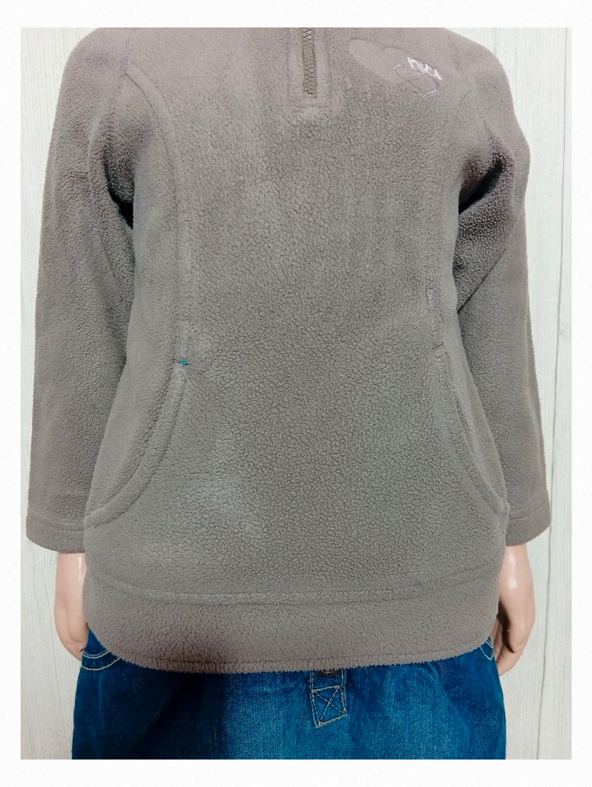Pull polaire NKY pour fille - couleur gris rose - taille 4 ans (102 cm) – NKY – taille 4 ans / 104 cm 3