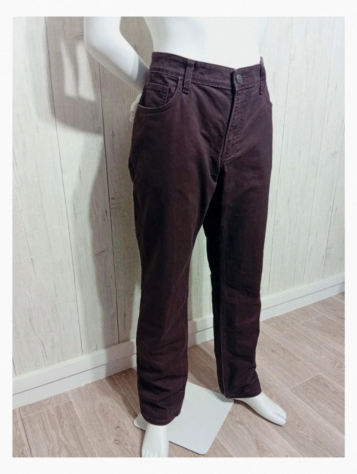 Pantalon chino bordeaux violet homme -taille 46- angelo litrico – Angelo Litrico – taille XXXL 4