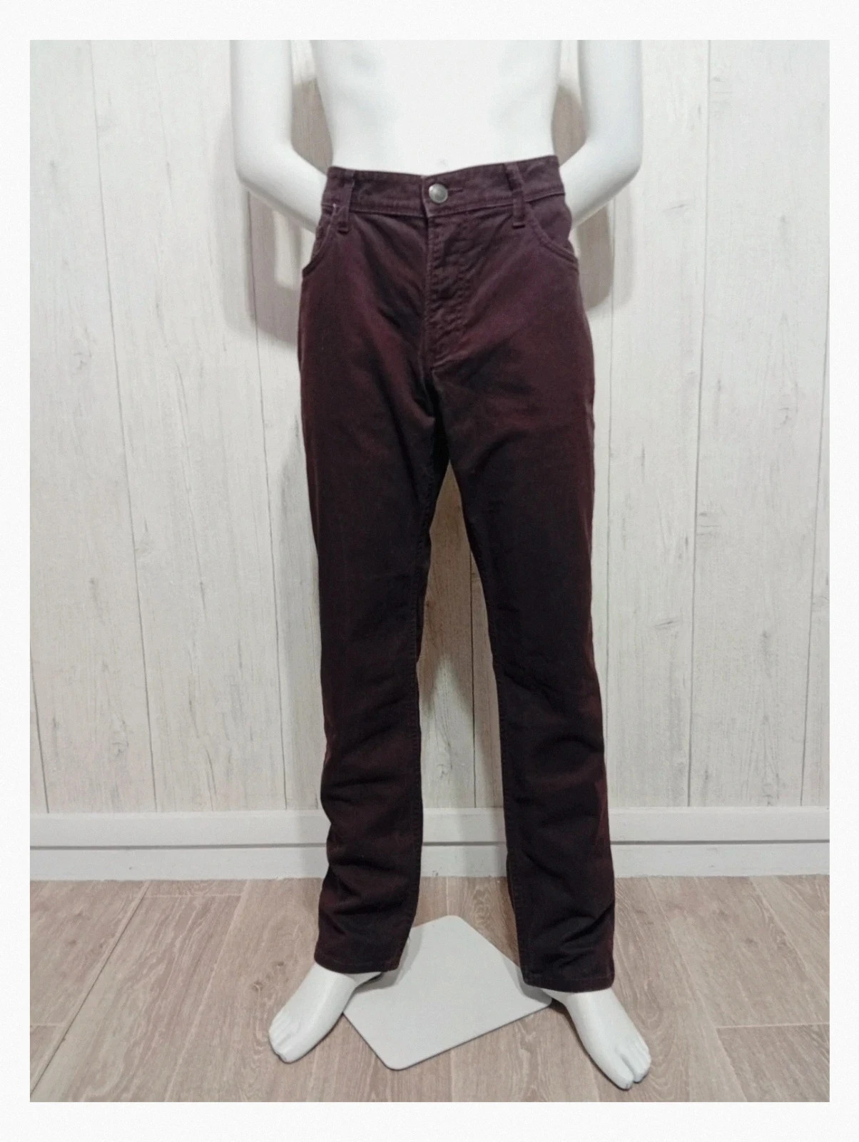 Pantalon chino bordeaux violet homme -taille 46- angelo litrico