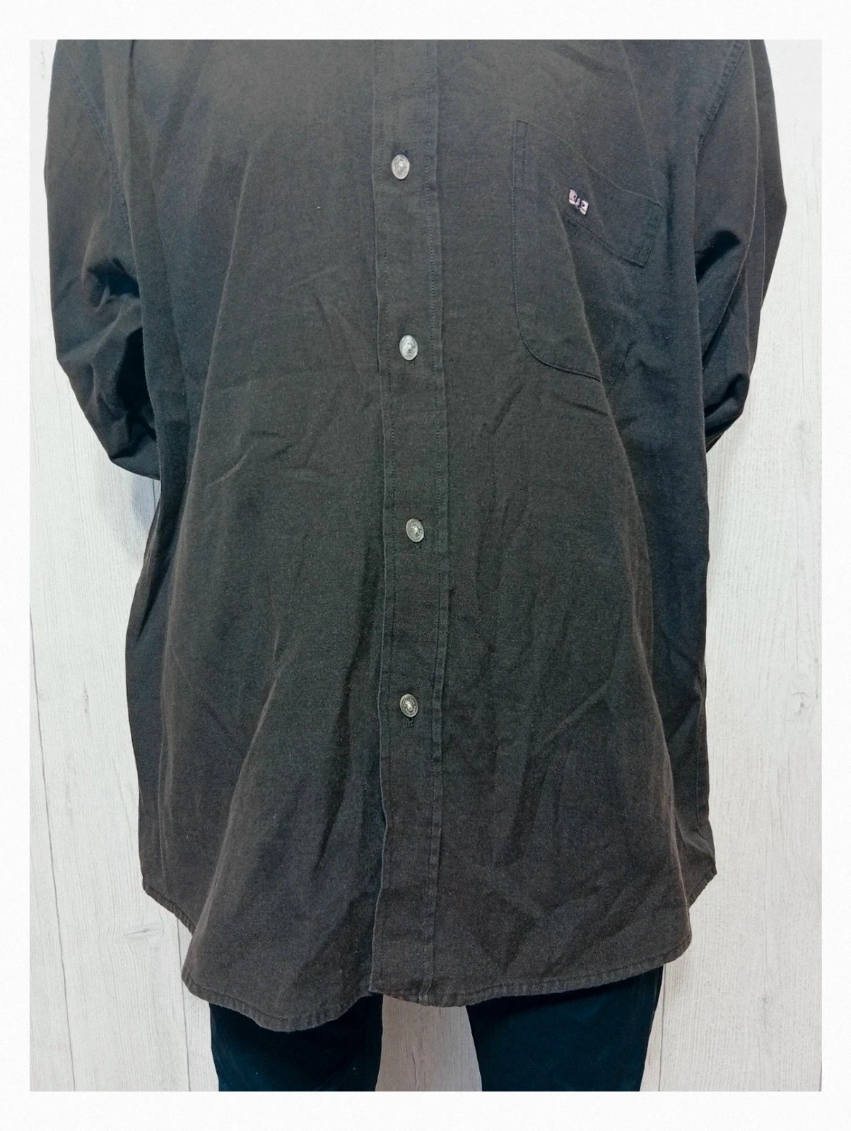 Chemise Eden Park homme taille L/40 - couleur marron manche longue – Eden Park – taille L 3