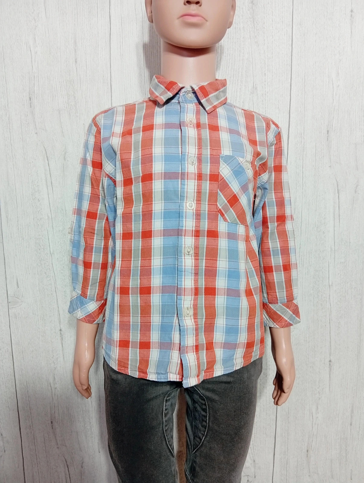 Chemise manche longue garcon - taille 3 ans ( 94 cm) - kidkanai - couleur multicolore