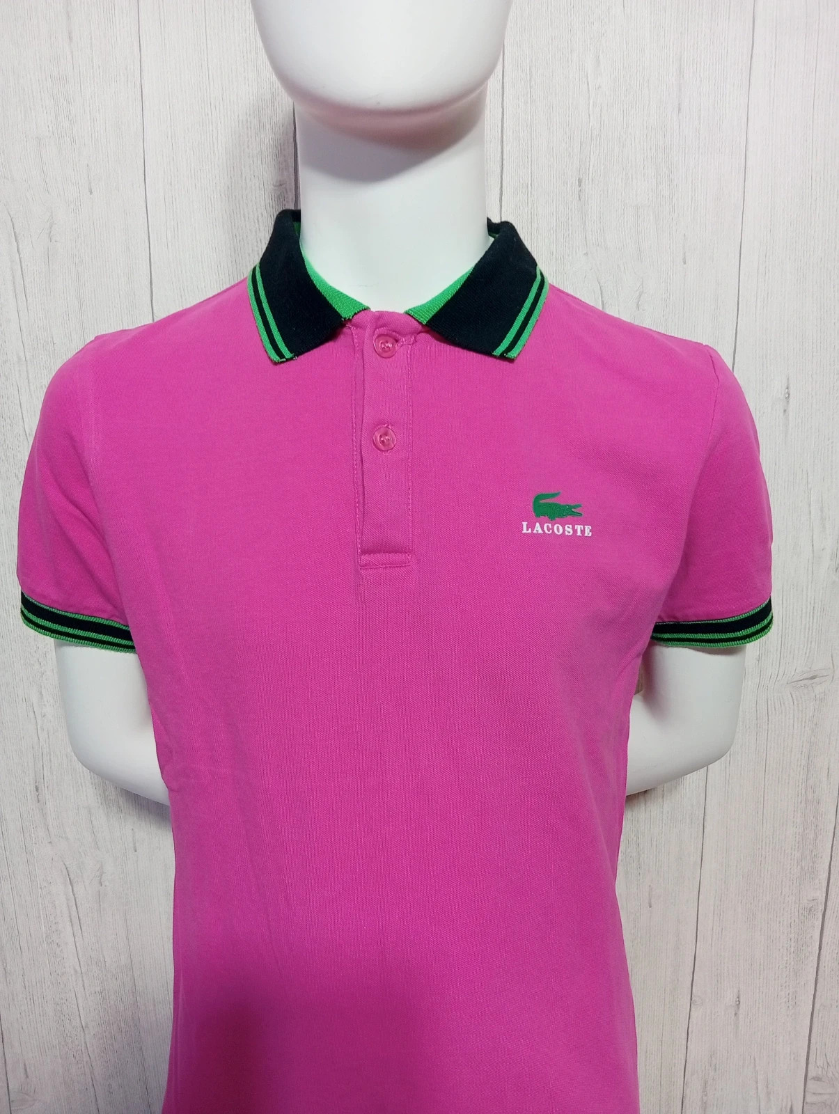 Polo manche courte homme - taille L/40 - lacoste -couleur fushia – Lacoste – taille L 2