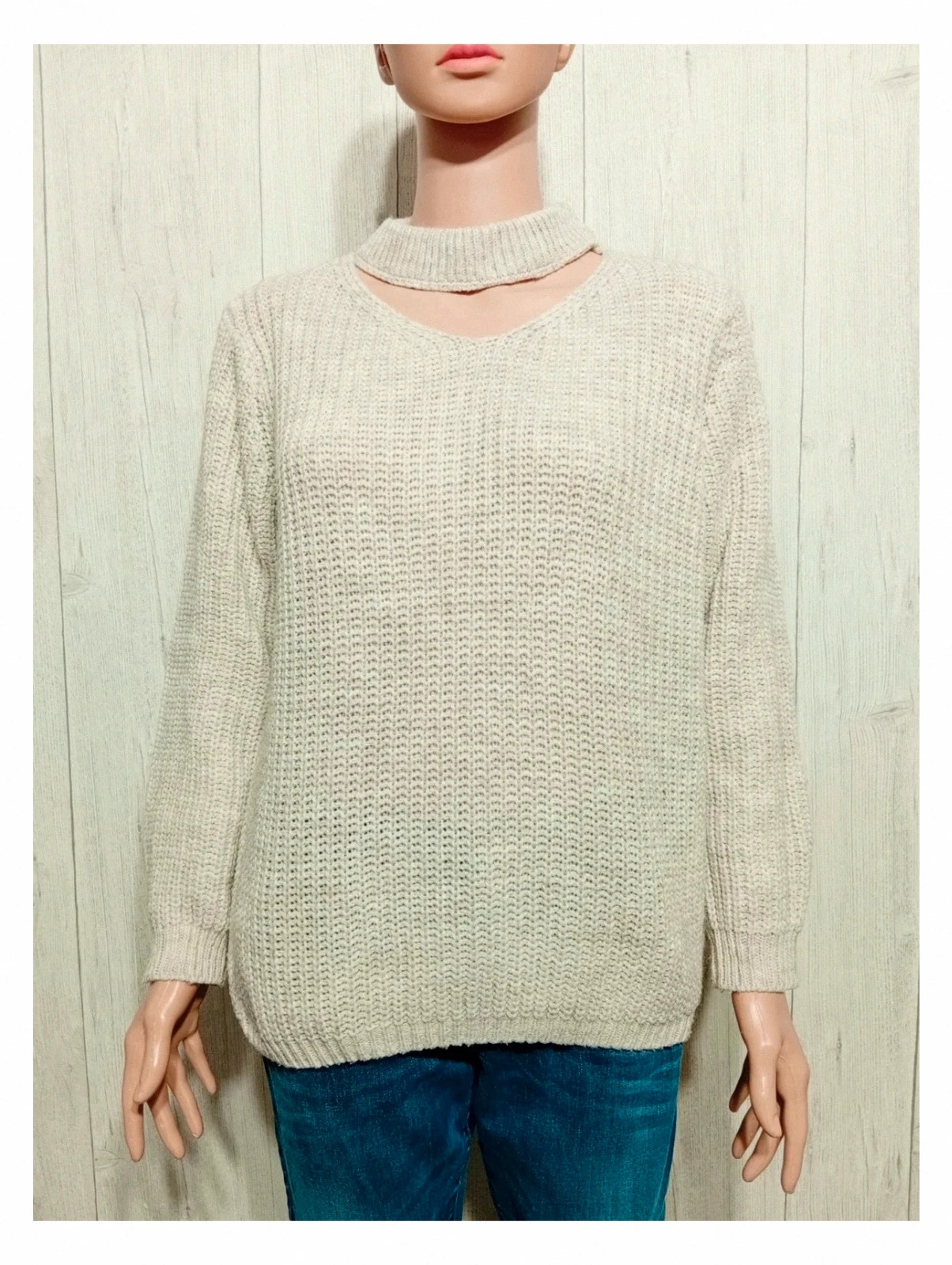 Pull moda couleur beige - femme taille M/38 ( taille 2)