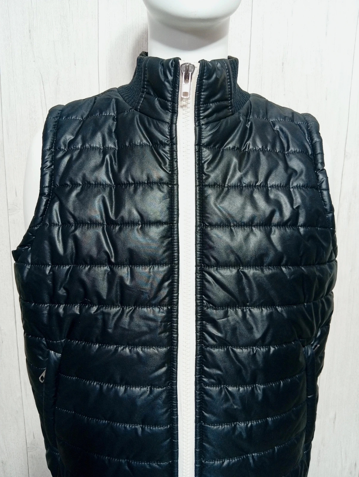 Veste sans manche homme - taille L/40 - behype - couleur noir et blanc – Behype – taille L 2