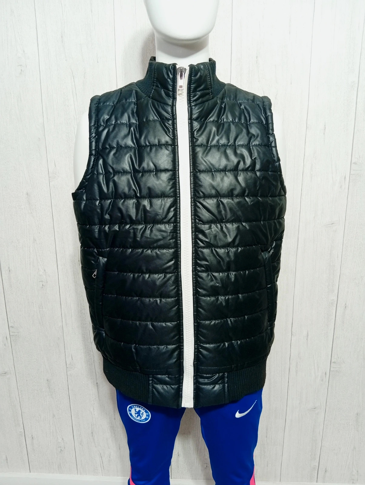 Veste sans manche homme - taille L/40 - behype - couleur noir et blanc – Behype – taille L