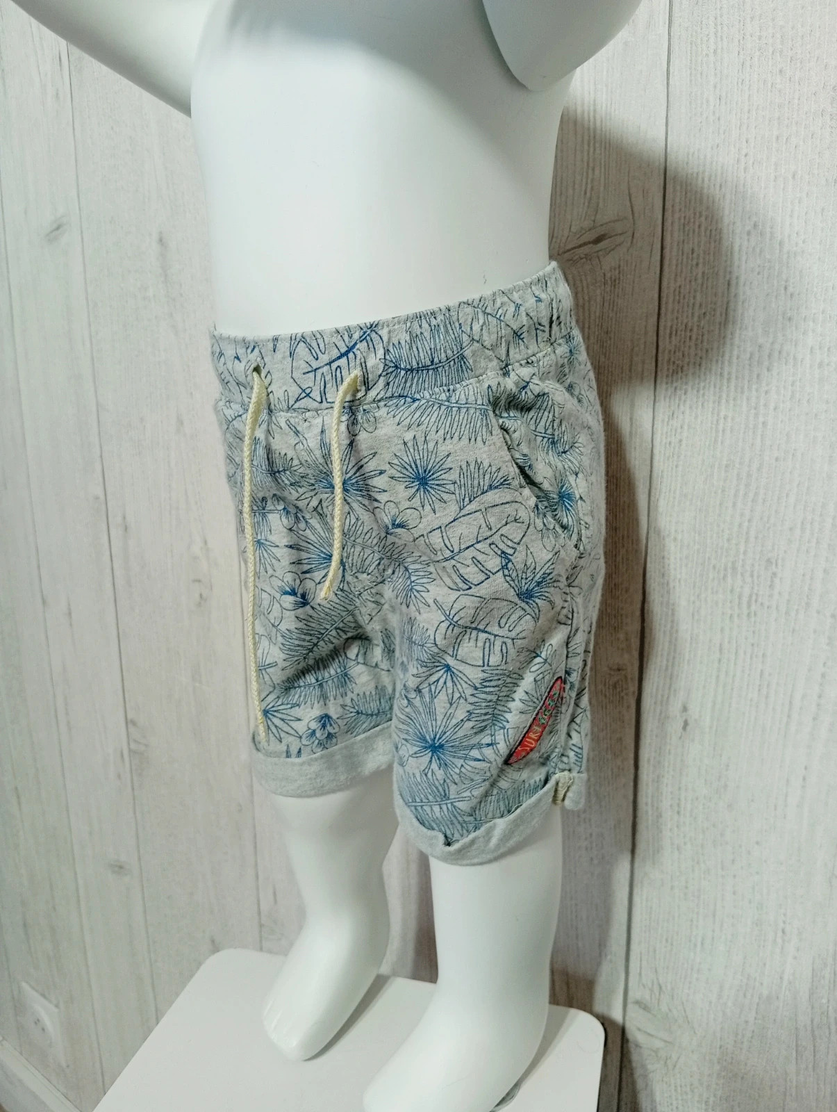 Short garcon - taille 18 mois - La compagnie des petits - couleur gris et bleu – La Compagnie des Petits – taille 12-18 mois / 80 cm 3