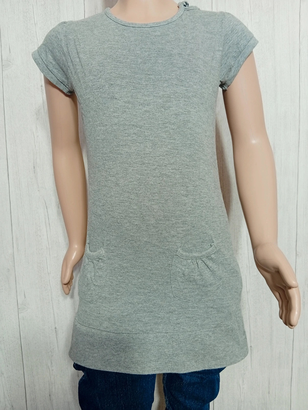 T-shirt long fille - taille 10 ans - Efratis - couleur gris – Efratis – taille 10 ans / 140 cm 3