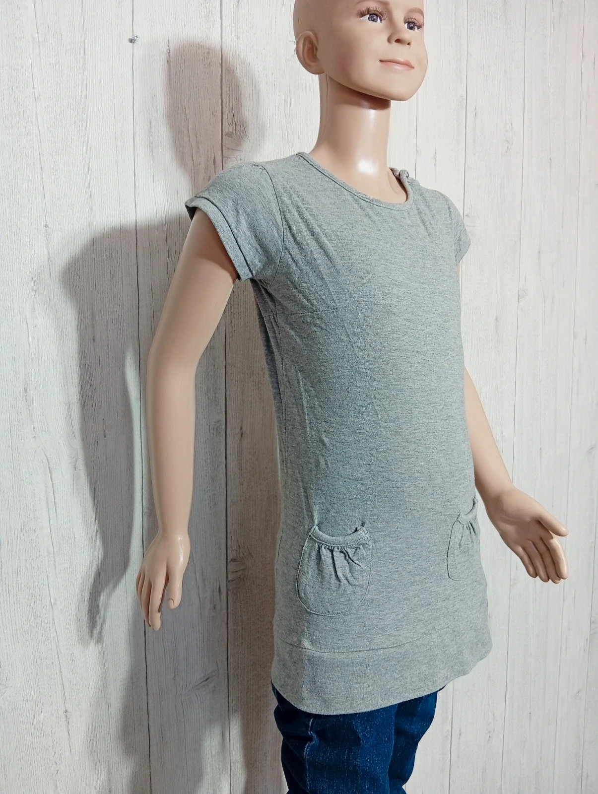 T-shirt long fille - taille 10 ans - Efratis - couleur gris – Efratis – taille 10 ans / 140 cm 4