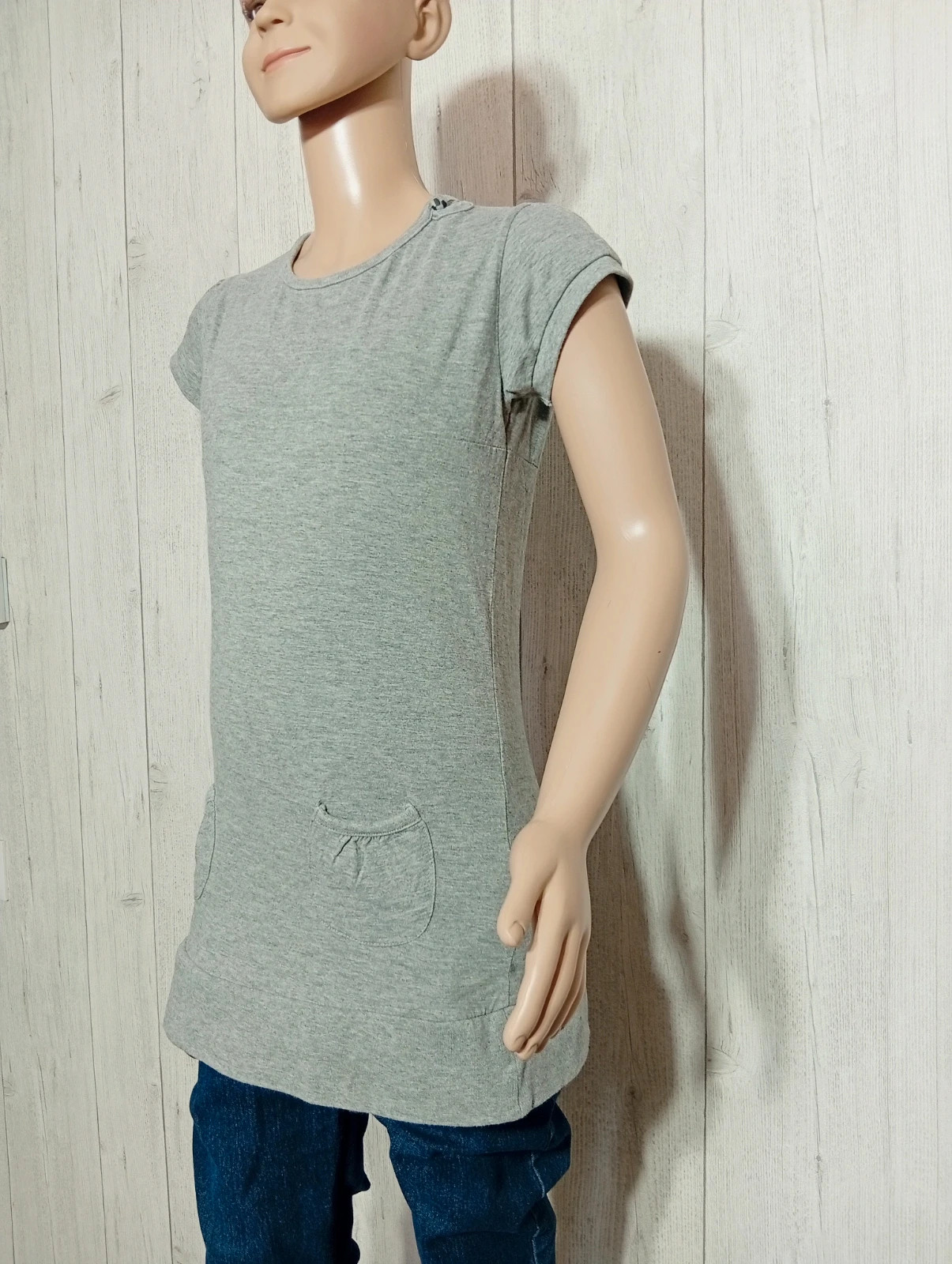 T-shirt long fille - taille 10 ans - Efratis - couleur gris – Efratis – taille 10 ans / 140 cm 5