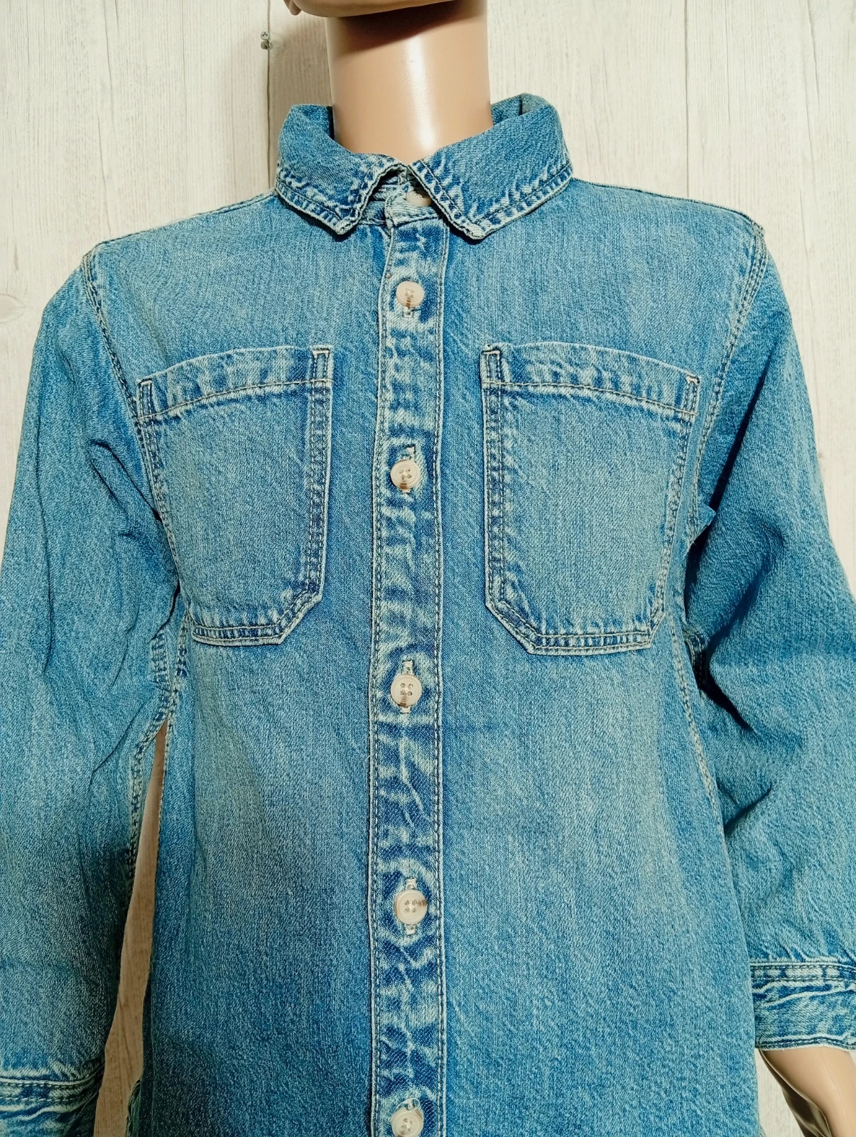 Veste chemise garcon - taille 7/8 ans (128 cm) - primark - couleur bleu clair – Primark – taille 8 ans / 128 cm 2