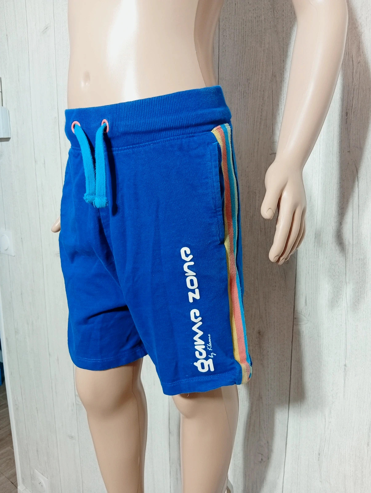 Short garcon - taille 7/8 ans (128 cm) - kloane - couleur bleu et multicolore – Kloane – taille 8 ans / 128 cm 3