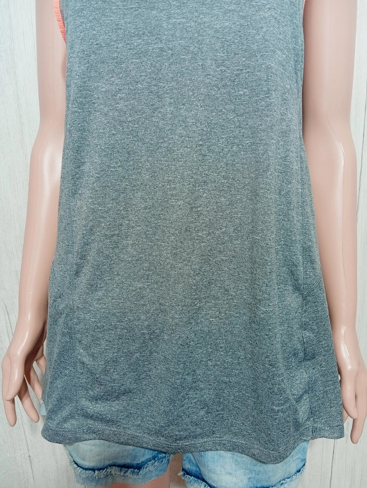 Débardeur femme - taille XL/42 - oxylane - couleur gris et orange – Oxylane – taille XL / 42 / 14 3