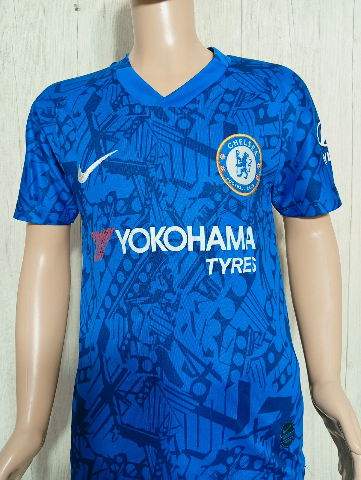 T-shirt manche courte chelsea garcon - taille 8 ans (128 cm)- nike - couleur bleu et marine – Nike – taille 8 ans / 128 cm 2