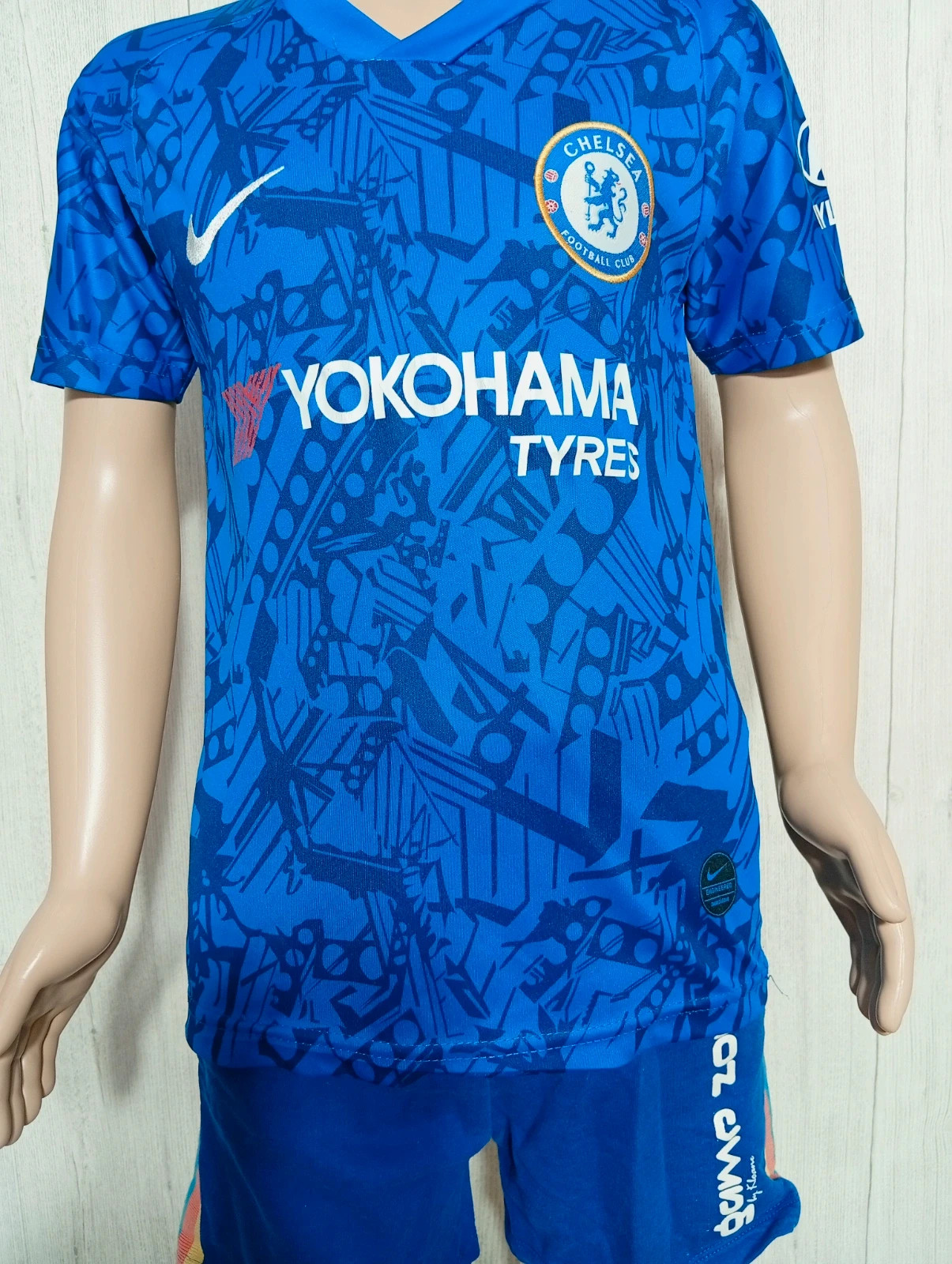 T-shirt manche courte chelsea garcon - taille 8 ans (128 cm)- nike - couleur bleu et marine – Nike – taille 8 ans / 128 cm 3