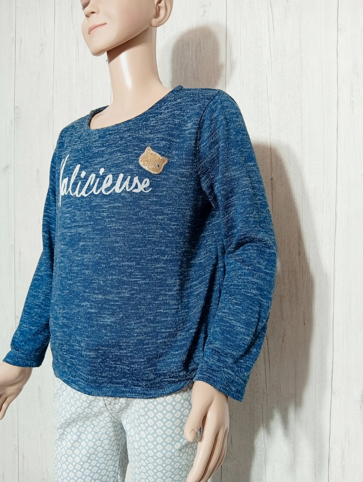 Sweat manche longue fille - taille 10 ans - gemo - couleur bleu marine – Gémo – taille 10 ans / 140 cm 5
