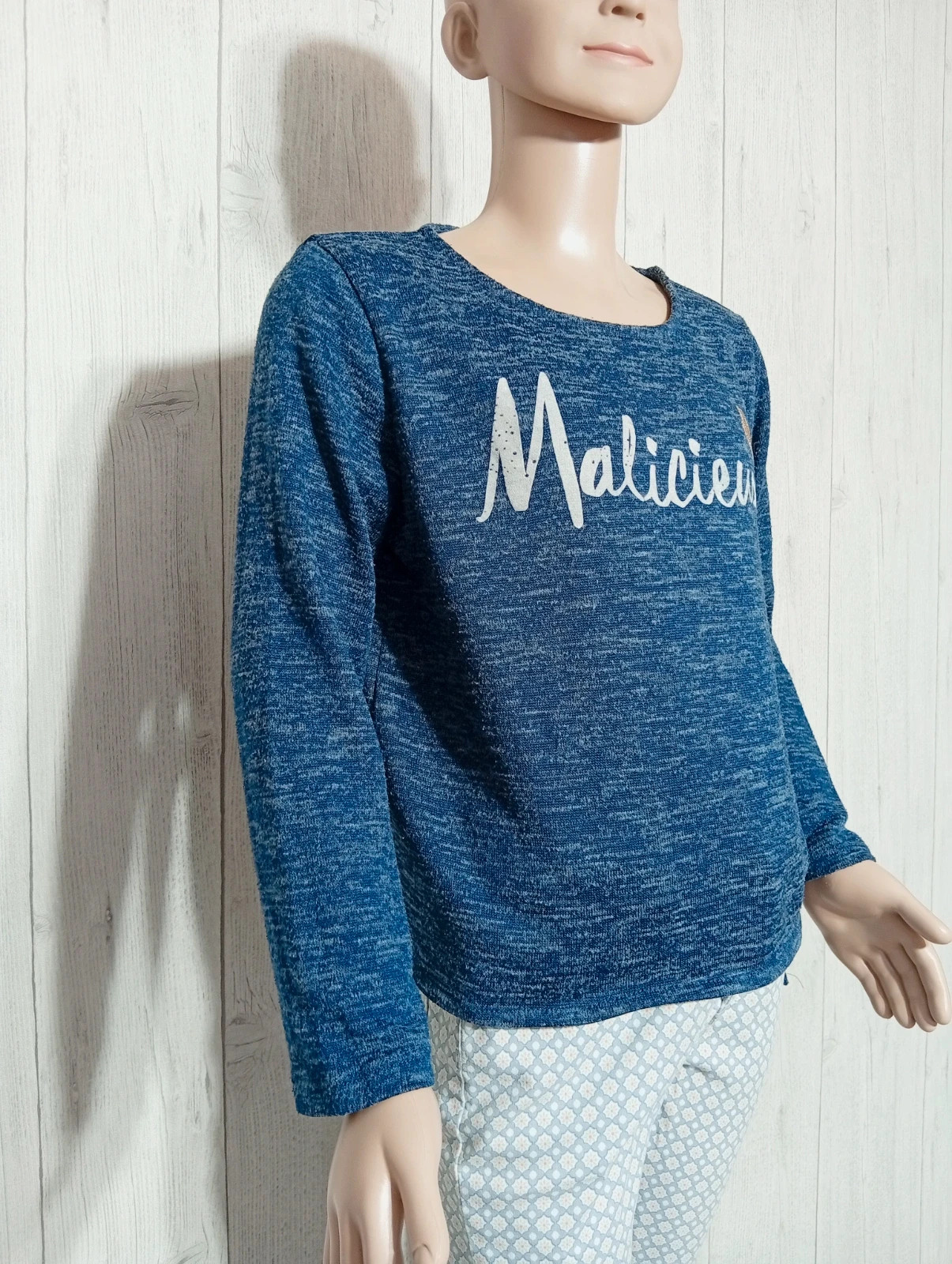 Sweat manche longue fille - taille 10 ans - gemo - couleur bleu marine – Gémo – taille 10 ans / 140 cm 4