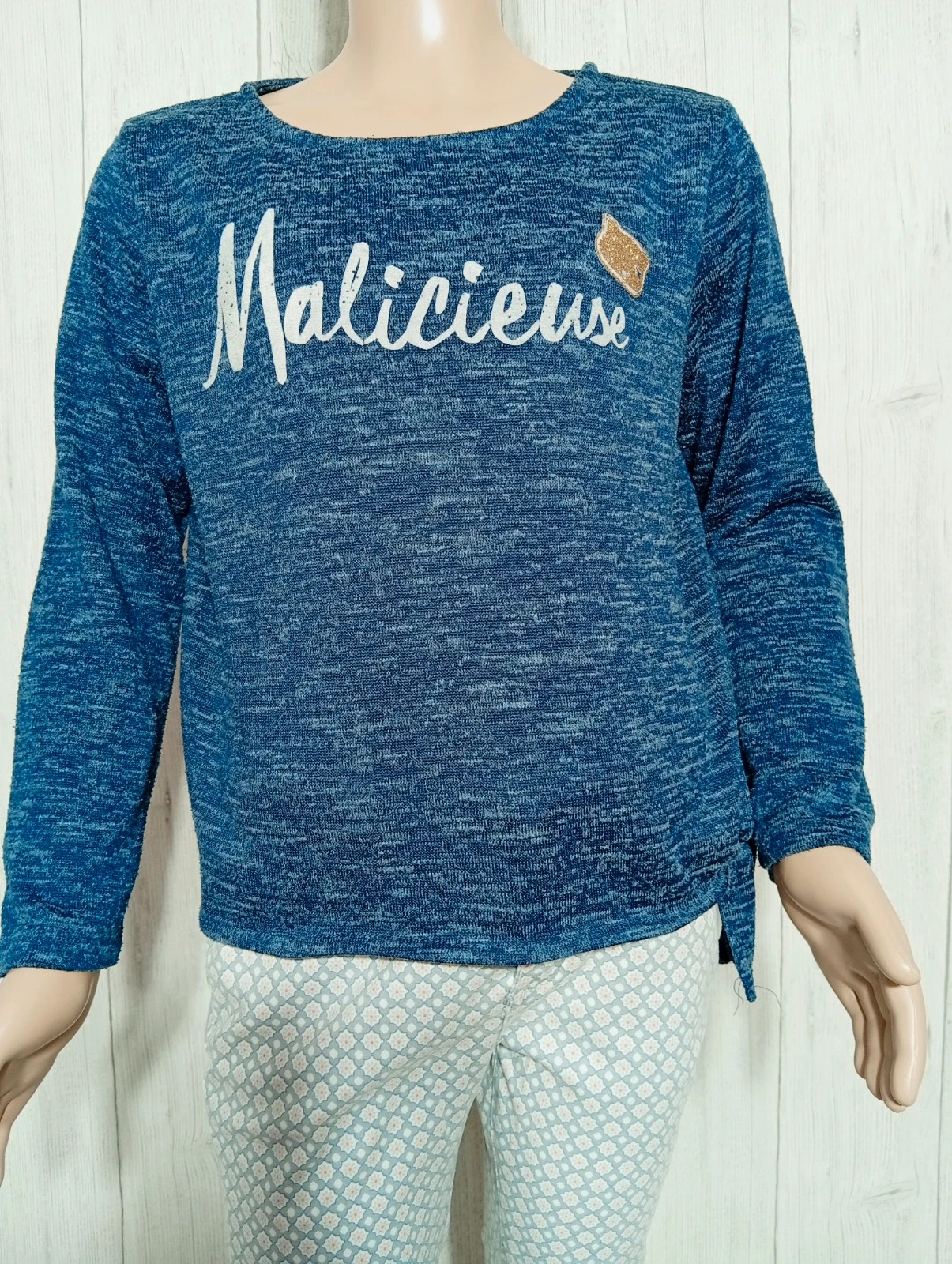 Sweat manche longue fille - taille 10 ans - gemo - couleur bleu marine – Gémo – taille 10 ans / 140 cm 3
