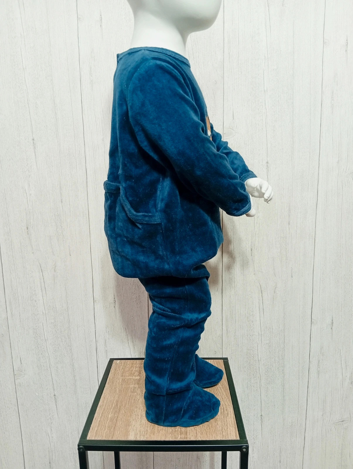 Pyjama 1 piece garcon - taille 18mois (77/82 cm) - Kiabi - couleur marine – Kiabi – taille 18-24 mois / 86 cm 4