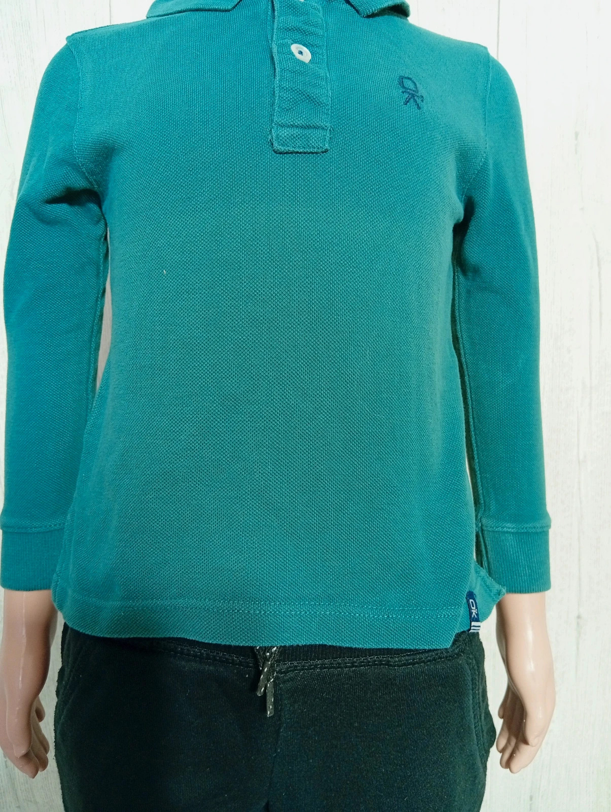 Polo garcon - taille 3 ans (98cm) - okaidi - couleur vert foncé – Okaïdi – taille 3 ans / 98 cm 3