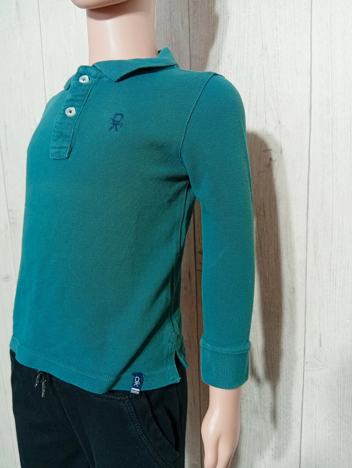 Polo garcon - taille 3 ans (98cm) - okaidi - couleur vert foncé – Okaïdi – taille 3 ans / 98 cm 5