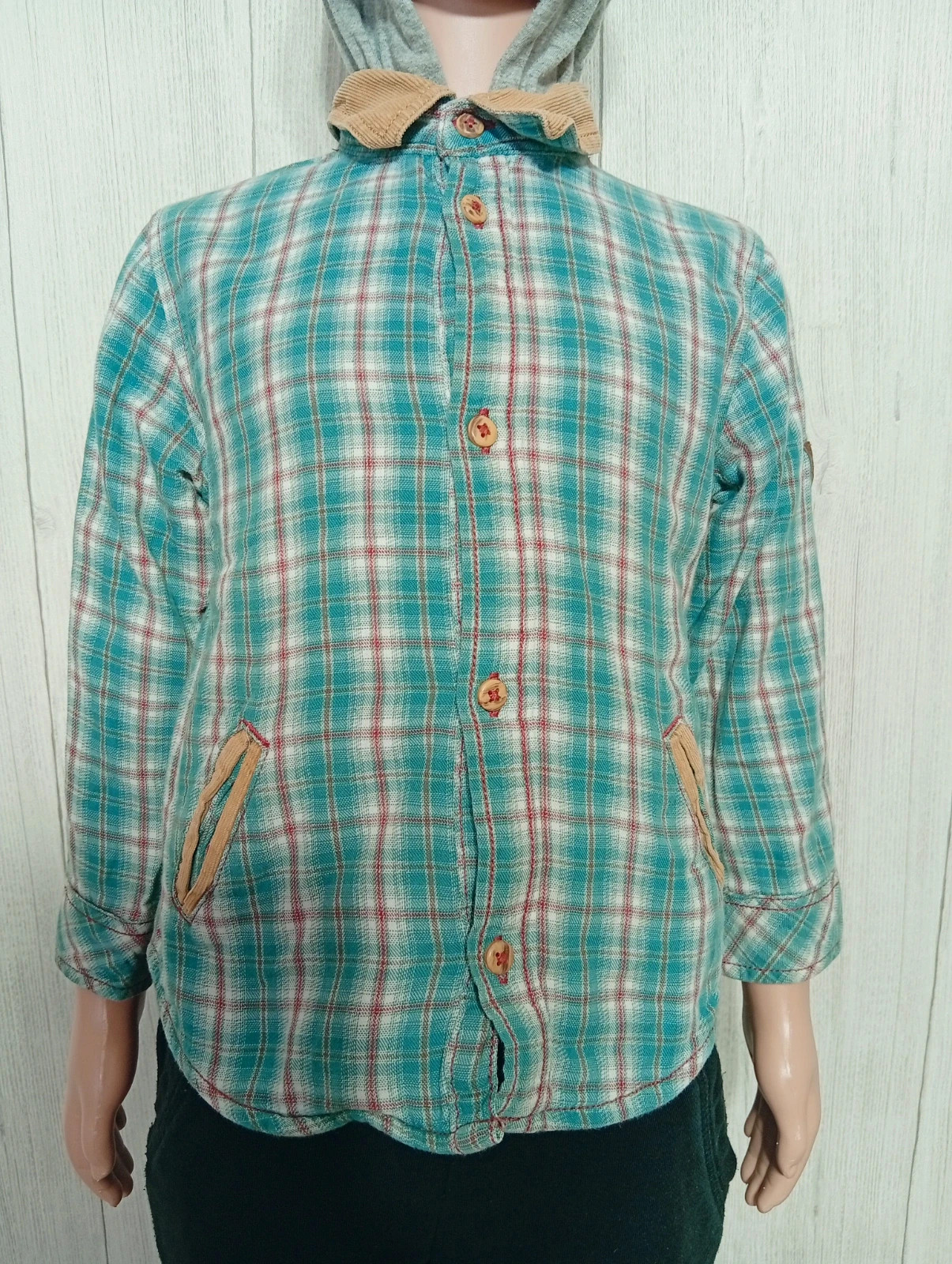 Chemise a capuche garcon - taille 3 ans (90/97 cm) - Kiabi - couleur multicolore – Kiabi – taille 3 ans / 98 cm 3