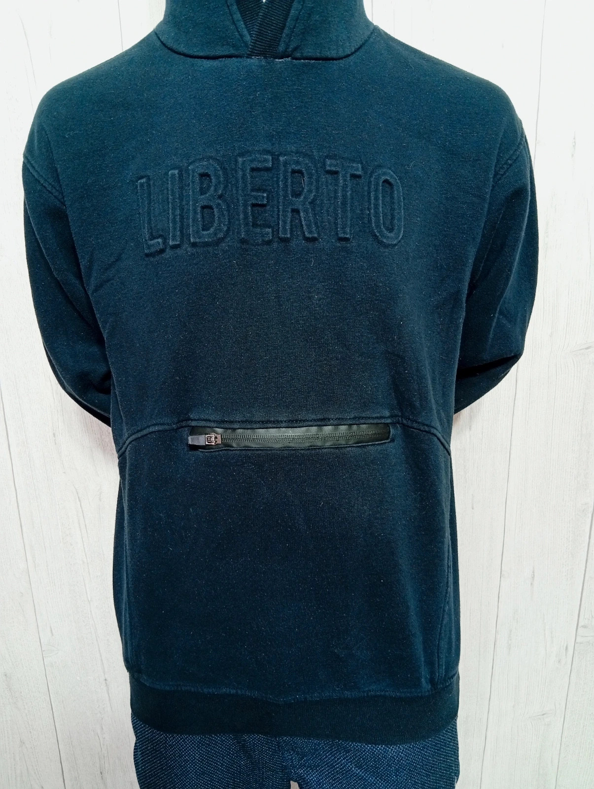 Pull a capuche garcon - taille 16 ans /M - liberto - couleur noir – Liberto – taille M 3