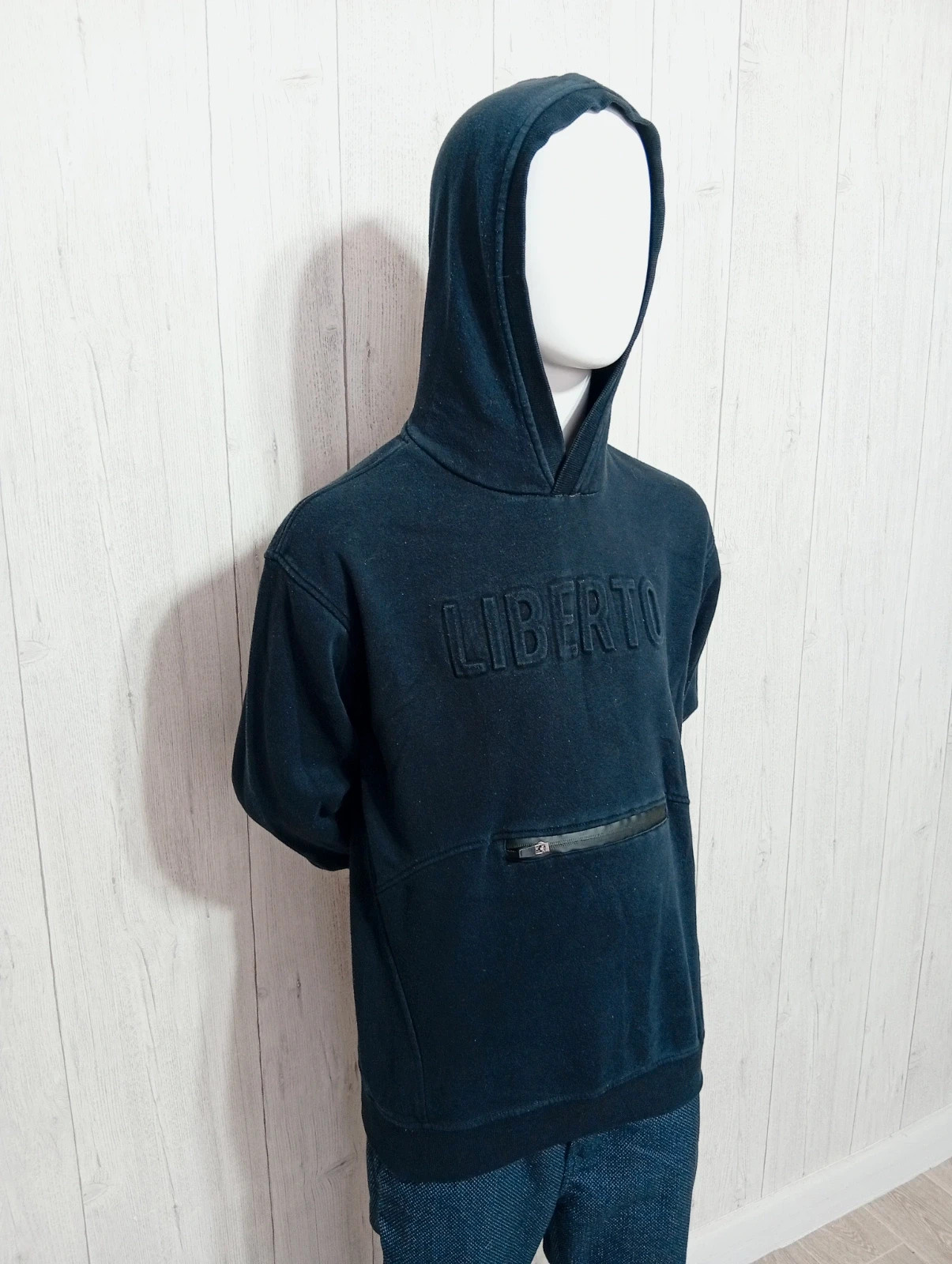 Pull a capuche garcon - taille 16 ans /M - liberto - couleur noir – Liberto – taille M 4