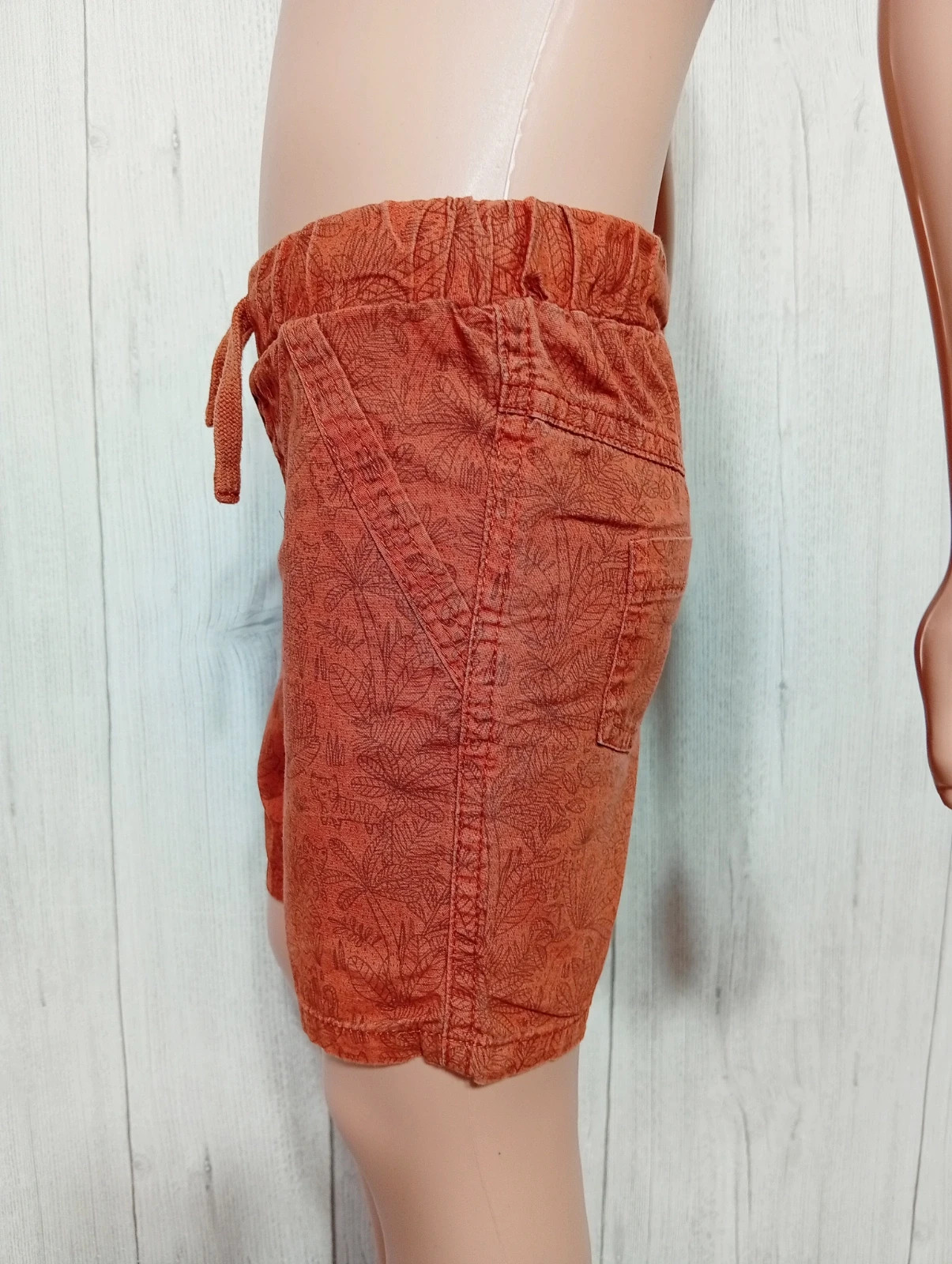 Lot de 2 short garcon - taille 3 ans ( 90/97cm ) -Kiabi- couleur orange et noir – Kiabi – taille 3 ans / 98 cm 5
