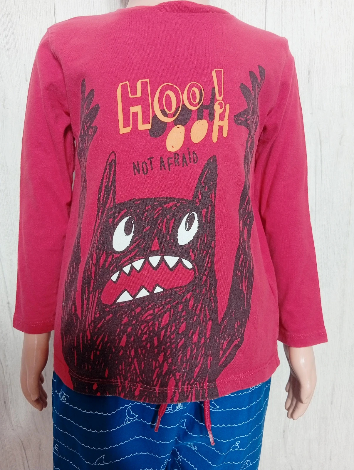 T-shirt manche longue garçon - taille 3/4 ans - Tex - couleur rouge noir – TEX – taille 3 ans / 98 cm 3