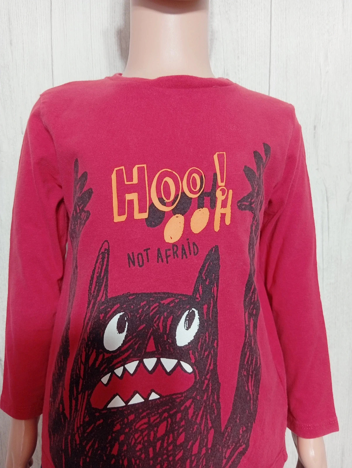 T-shirt manche longue garçon - taille 3/4 ans - Tex - couleur rouge noir – TEX – taille 3 ans / 98 cm 2