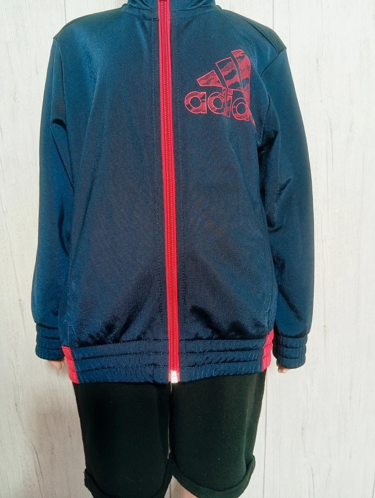 Gilet garçon - taille 5/6 ans - adidas - couleur marine et rouge – adidas – taille 6 ans / 116 cm 3