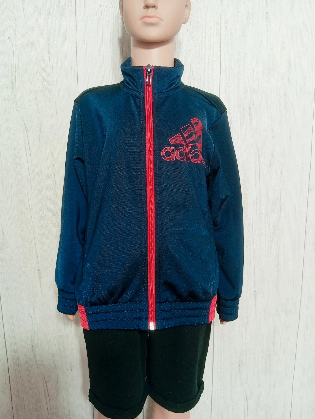 Gilet garçon - taille 5/6 ans - adidas - couleur marine et rouge – adidas – taille 6 ans / 116 cm