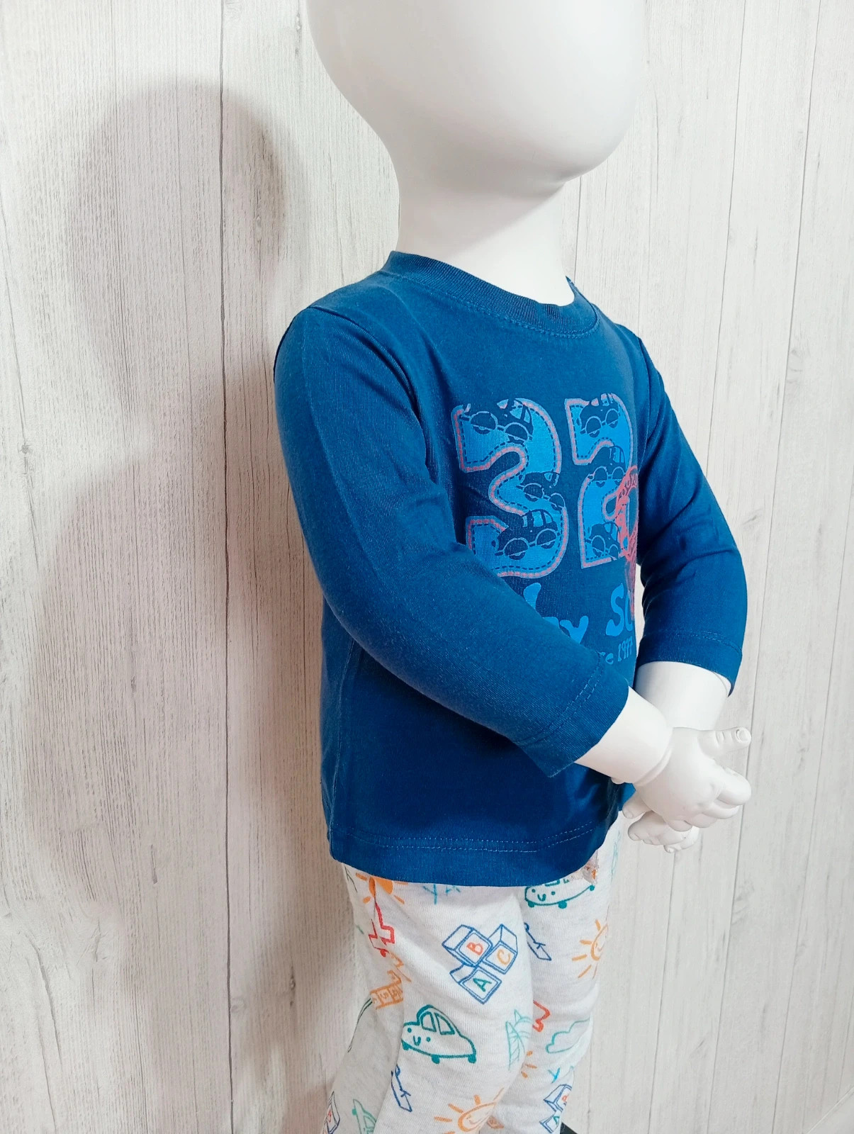 T-shirt manche longue garçon - taille 9 mois - carrefour- couleur marine – Carrefour – taille 9-12 mois / 74 cm 2