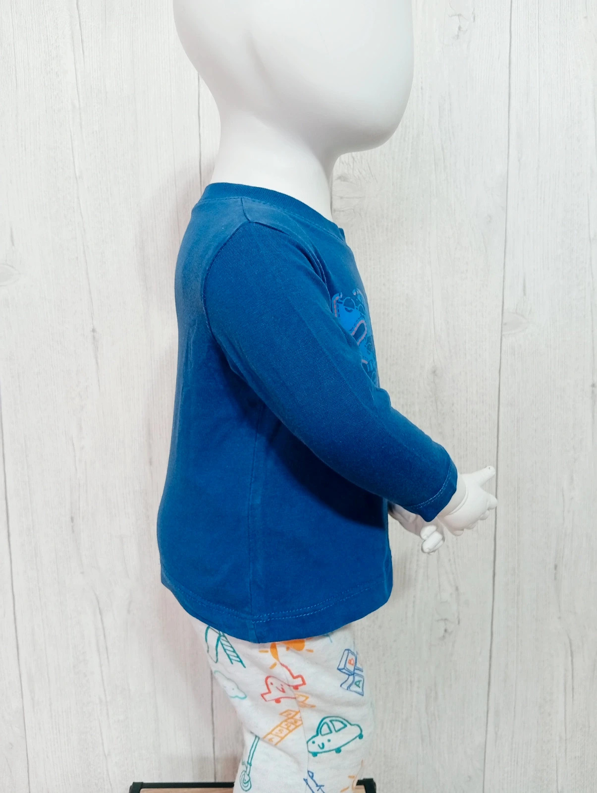 T-shirt manche longue garçon - taille 9 mois - carrefour- couleur marine – Carrefour – taille 9-12 mois / 74 cm 4