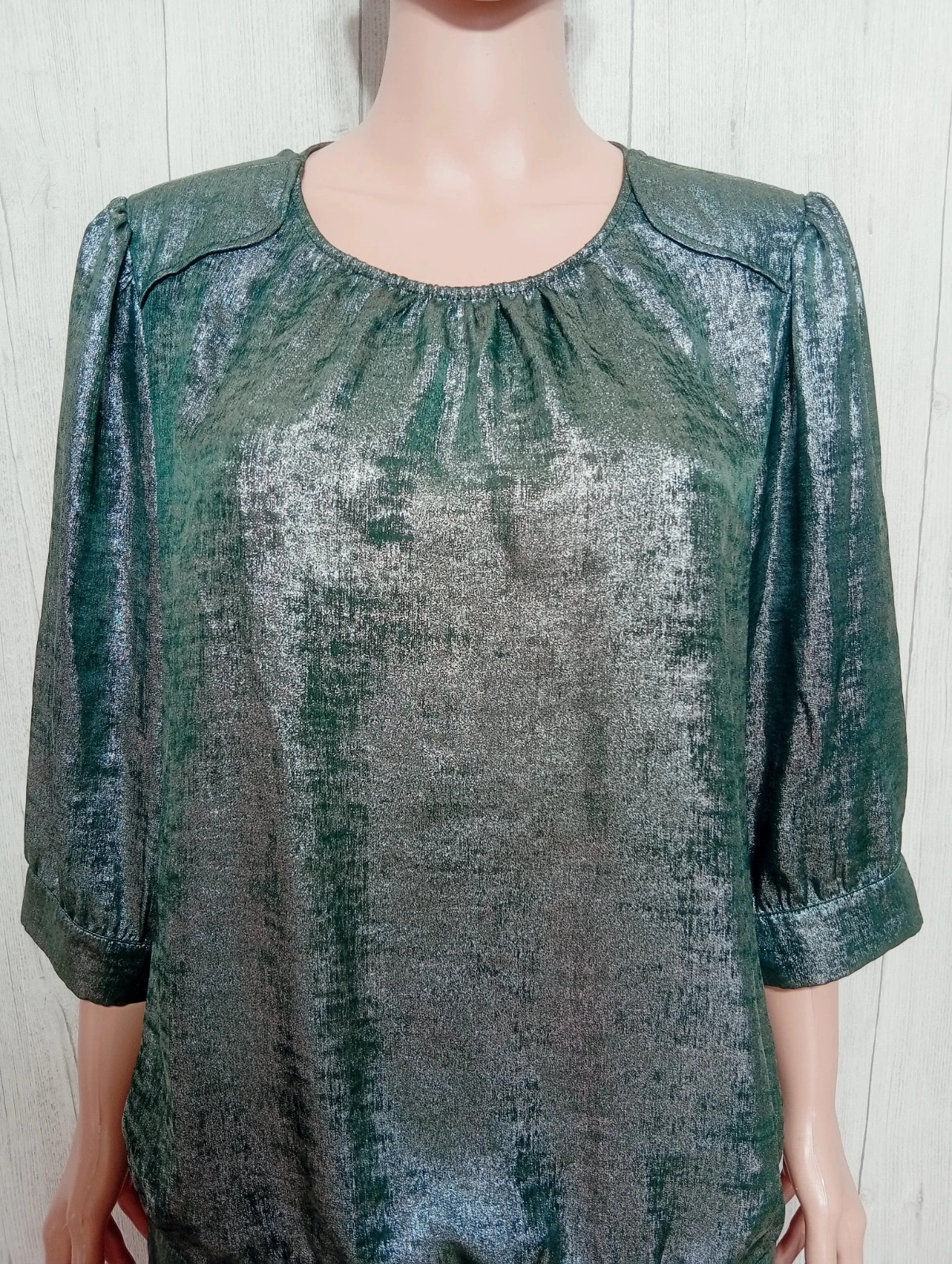 Blouse femme - taille XL/42 - promod - couleur gris argenté – Promod – taille XL / 42 / 14 2