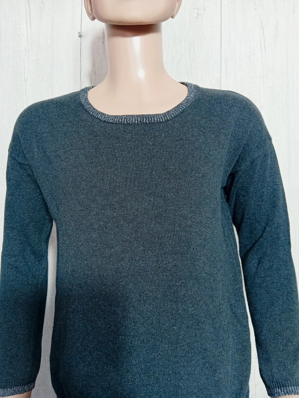 Pull manche longue fille - taille 8 ans (119/131 cm) - inextenso- couleur gris argenté – In Extenso – taille 8 ans / 128 cm 2