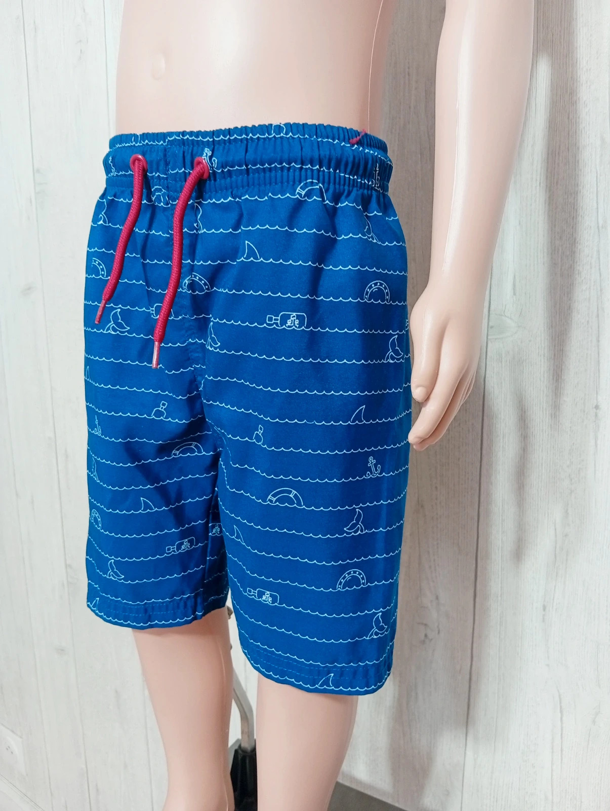 Short de bain garçon - taille 5/6 ans ( 110/116 cm)- zeeman - couleur bleu blanc et rouge – Zeeman – taille 5 ans / 110 cm 3