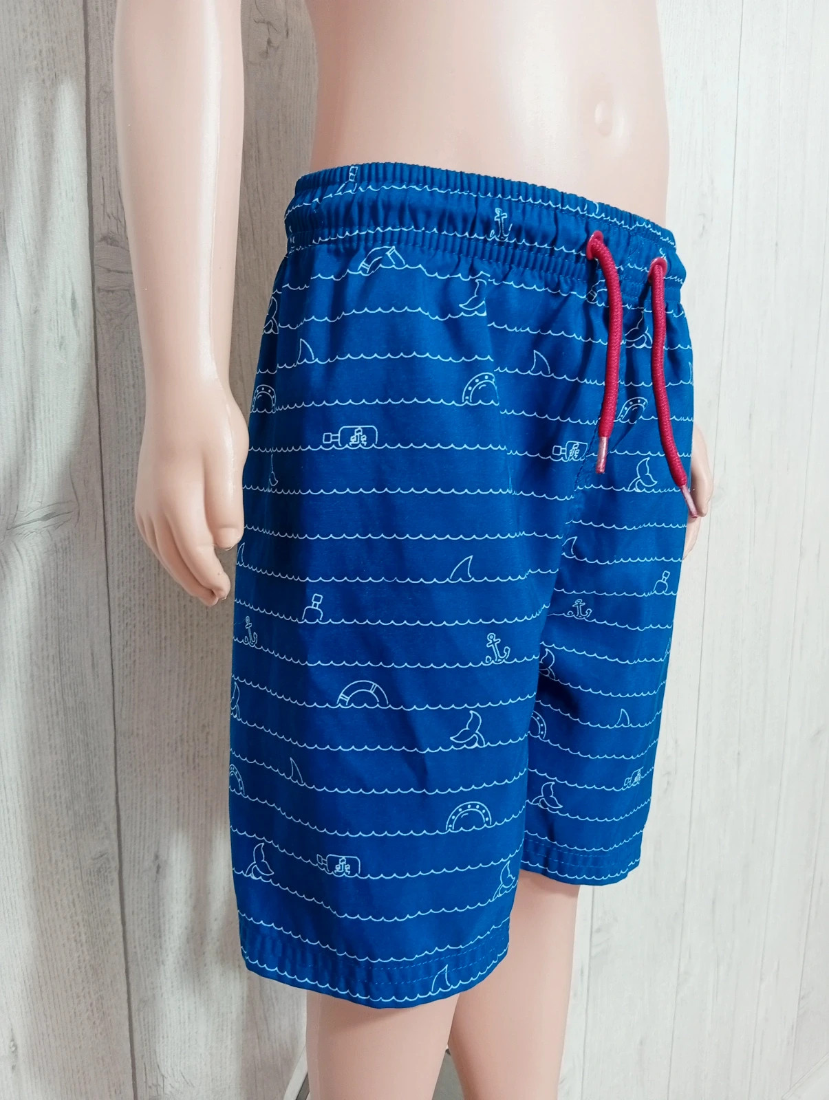 Short de bain garçon - taille 5/6 ans ( 110/116 cm)- zeeman - couleur bleu blanc et rouge – Zeeman – taille 5 ans / 110 cm 2