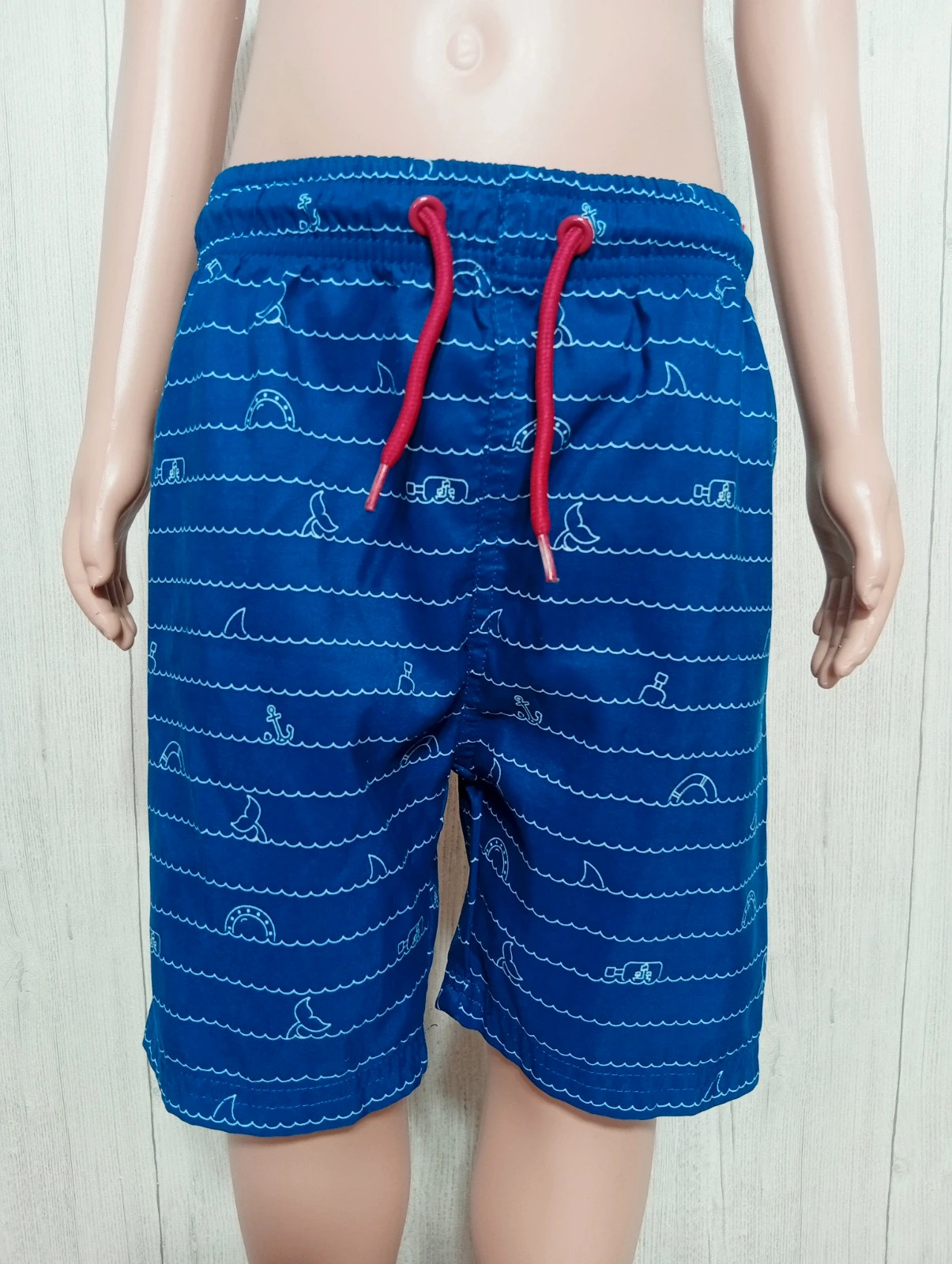Short de bain garçon - taille 5/6 ans ( 110/116 cm)- zeeman - couleur bleu blanc et rouge