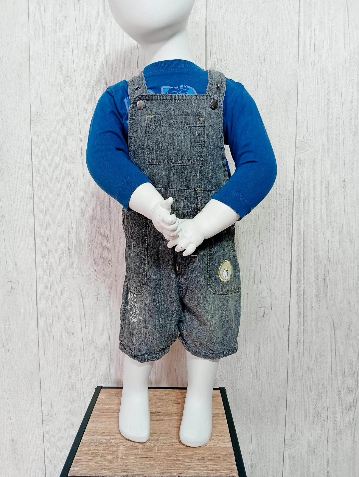 Salopette garcon - taille 9 mois (71 cm) - orchestra - couleur gris