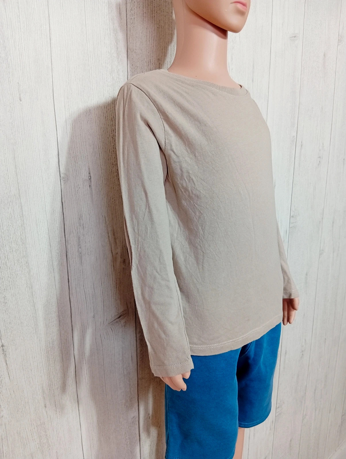 T-shirt manche longue garçon - taille 6 ans (116 cm) - la halle - couleur beige – La Halle – taille 6 ans / 116 cm 4