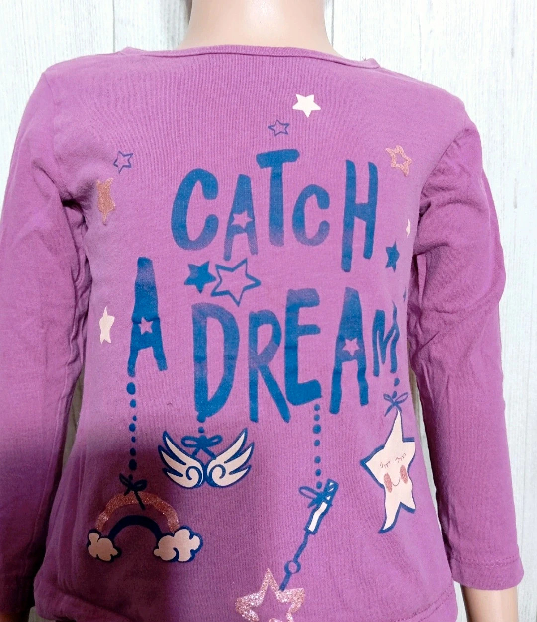 T-shirt manche longue fille- Taille 3 ans ( 98/104 cm) - Lupilu- couleur violet marine – Lupilu – taille 3 ans / 98 cm 3