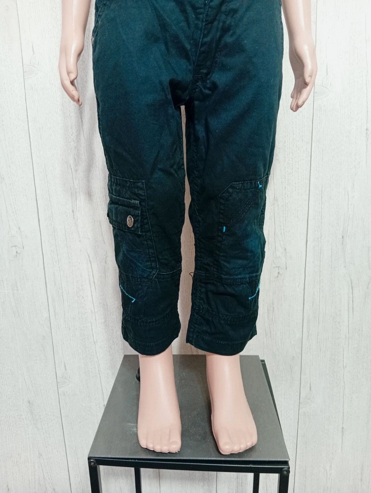 Pantalon garçon - taille 5 ans (110 cm) - orchestra - couleur noir et bleu clair – Orchestra – taille 5 ans / 110 cm 3