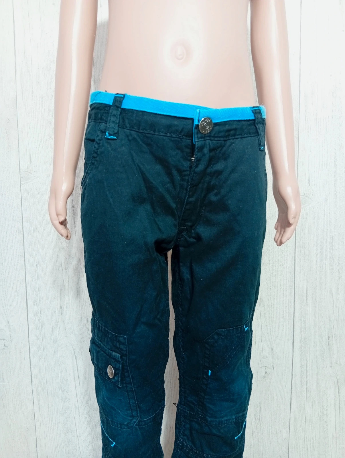 Pantalon garçon - taille 5 ans (110 cm) - orchestra - couleur noir et bleu clair – Orchestra – taille 5 ans / 110 cm 2